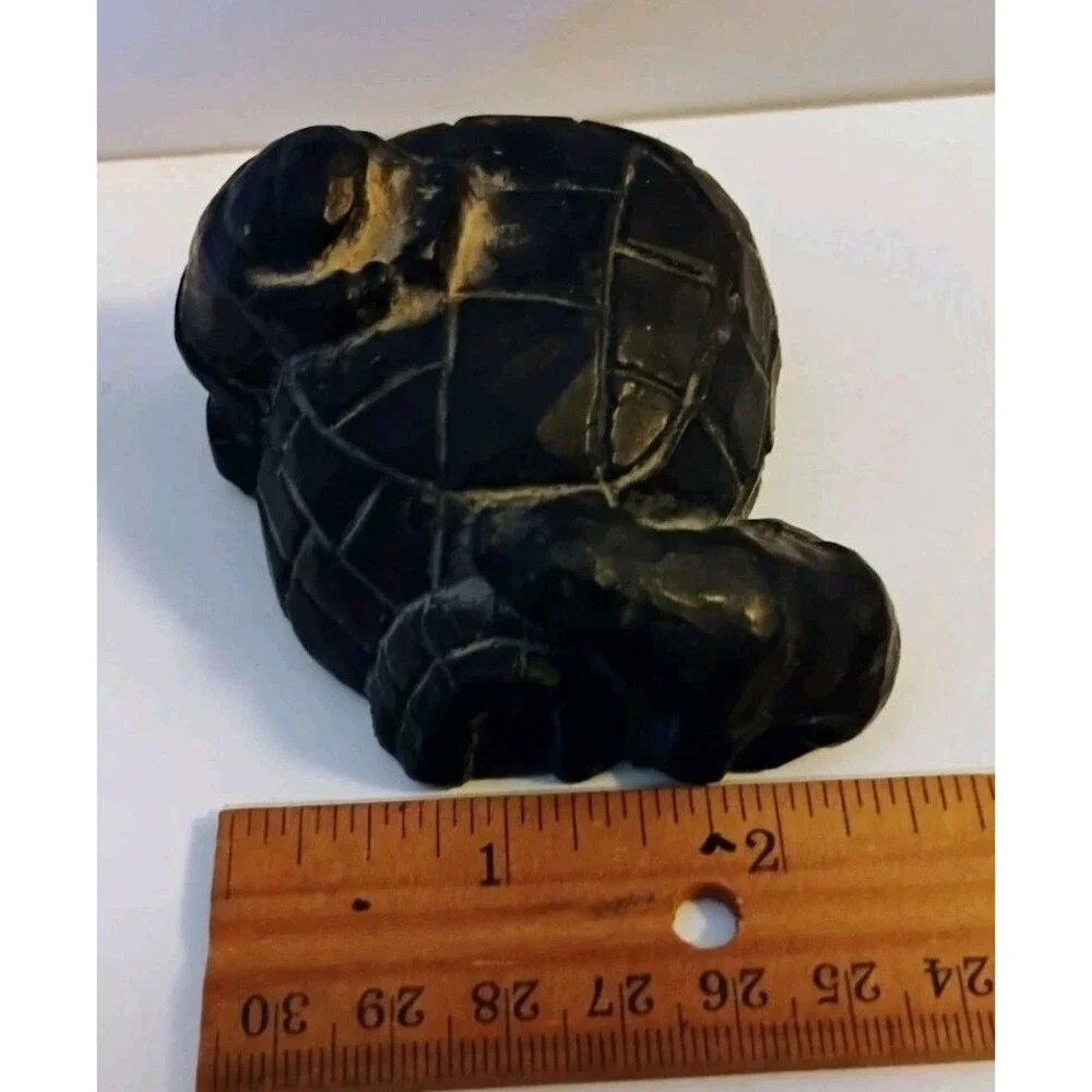 Vintage Created in Alaska Soapstone Igloo Polar Bear Figurine Genuine Souvenir